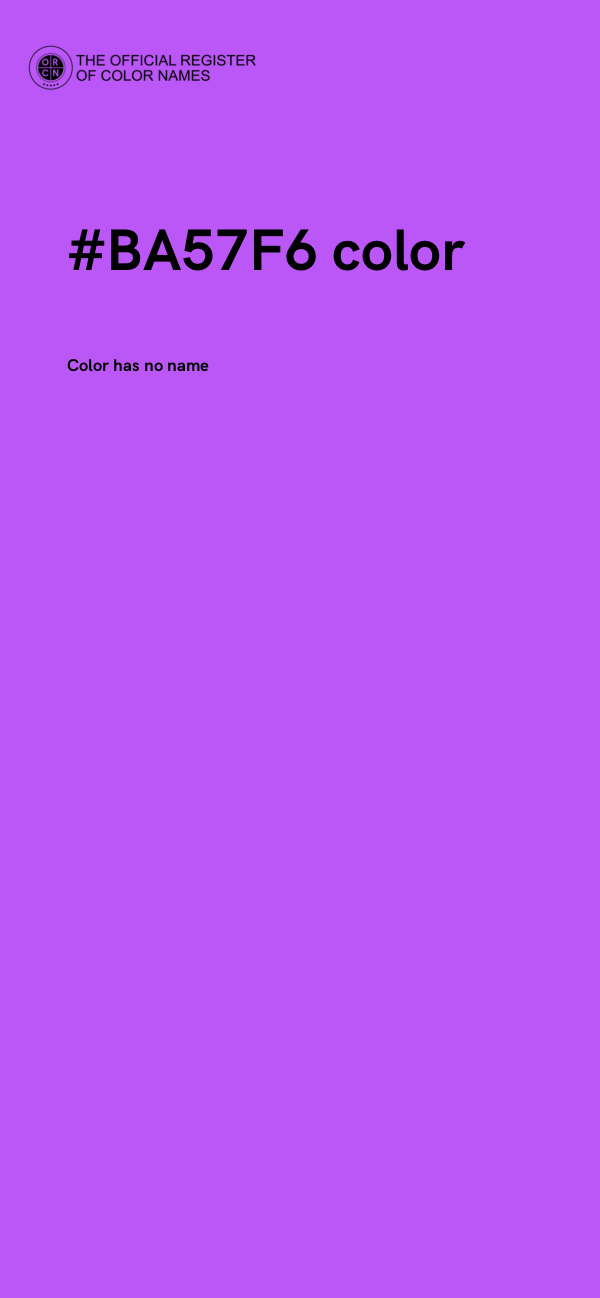 #BA57F6 color image