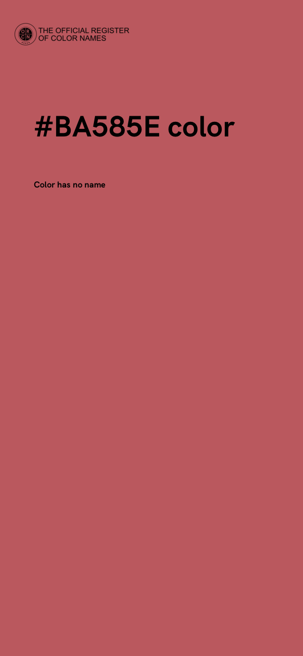 #BA585E color image