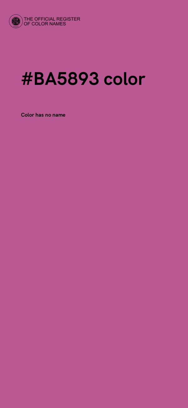 #BA5893 color image