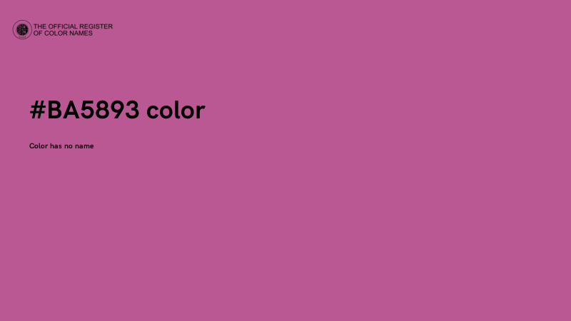 #BA5893 color image