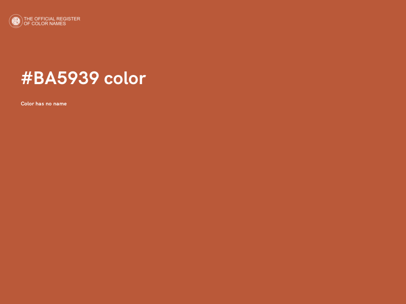 #BA5939 color image