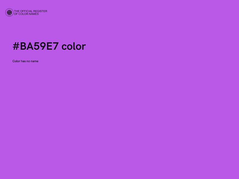 #BA59E7 color image