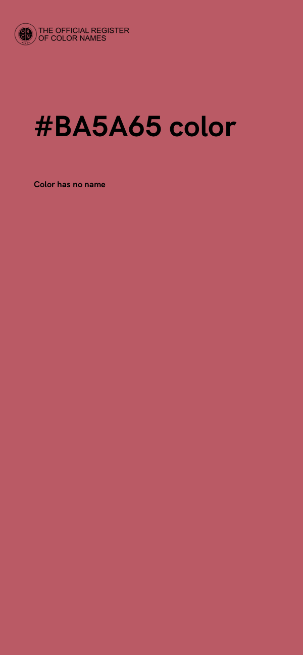 #BA5A65 color image