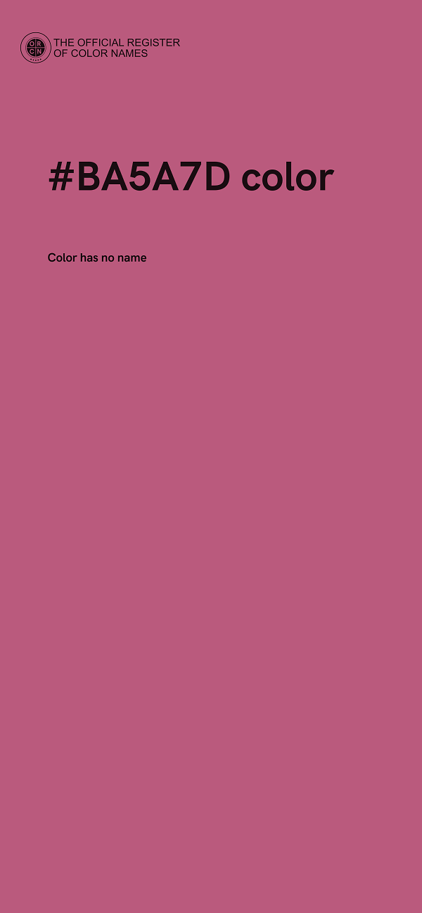 #BA5A7D color image