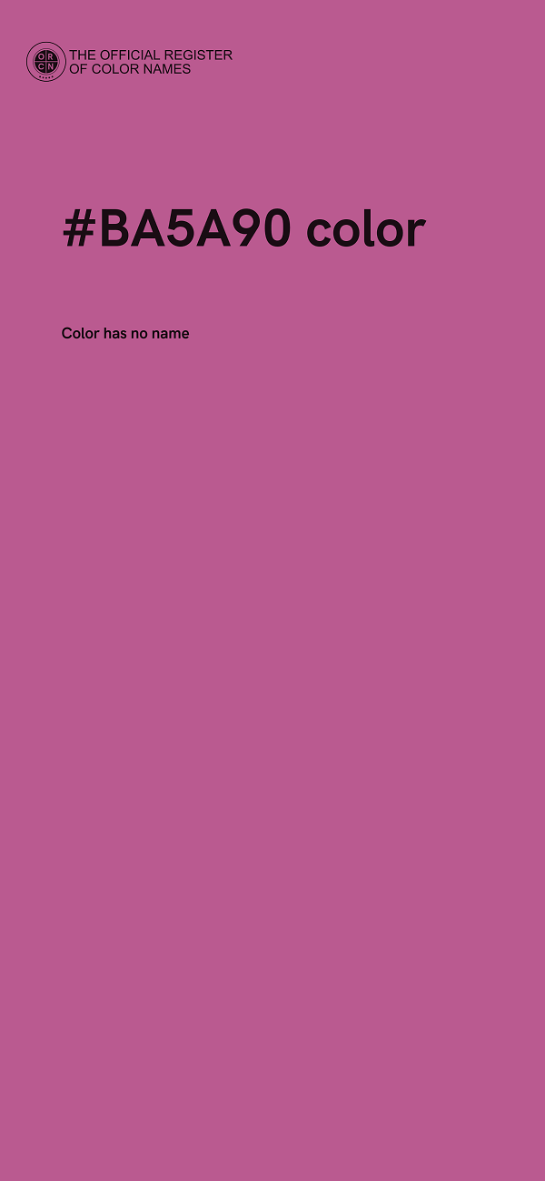 #BA5A90 color image