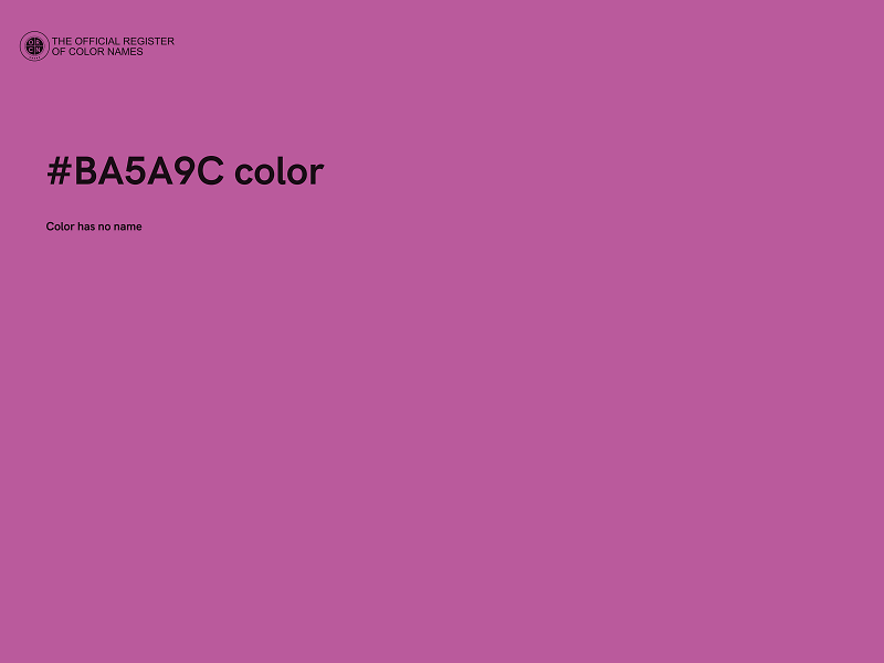 #BA5A9C color image