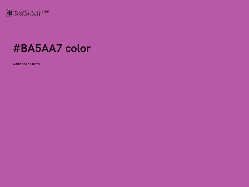 #BA5AA7 color image