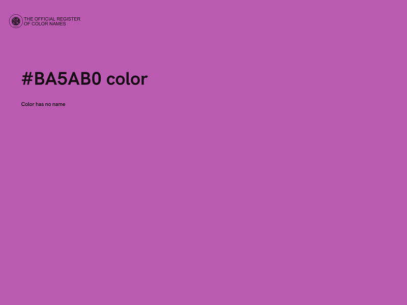 #BA5AB0 color image