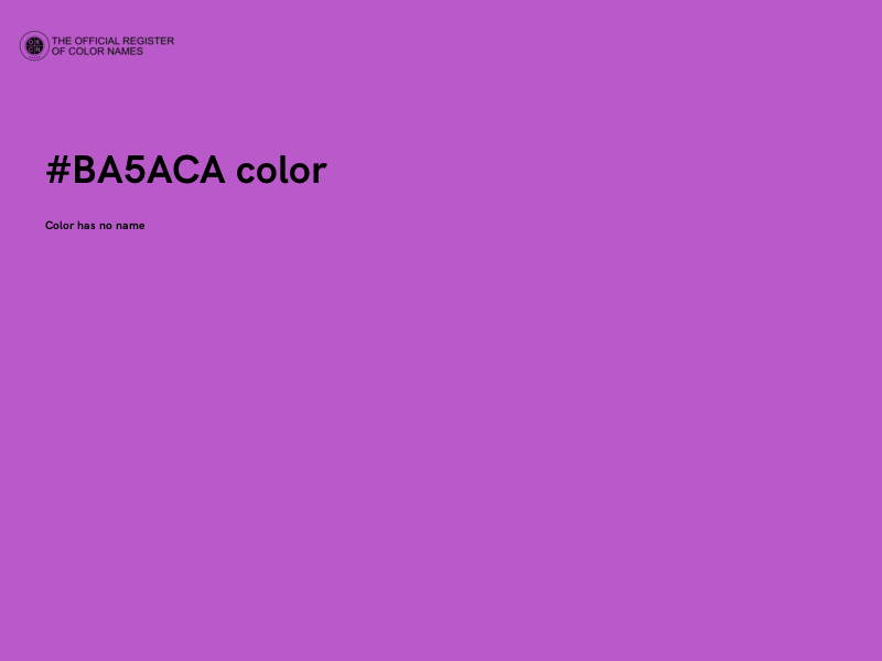 #BA5ACA color image