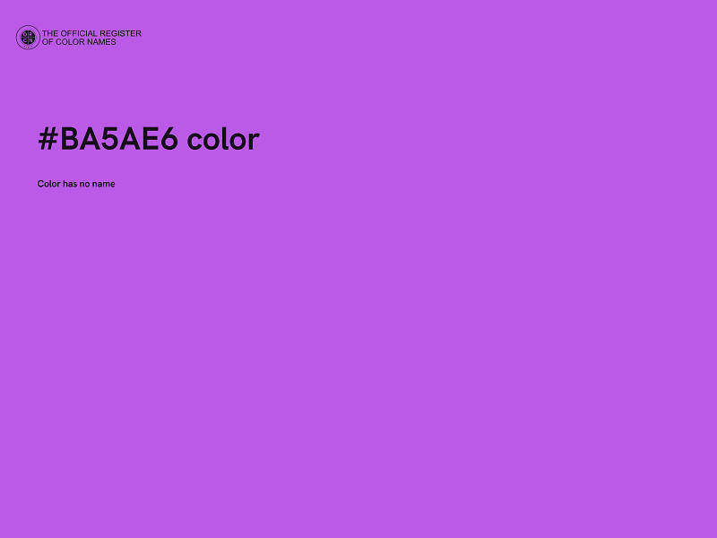 #BA5AE6 color image