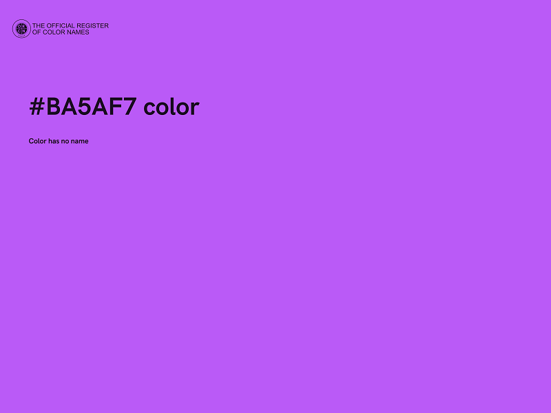 #BA5AF7 color image