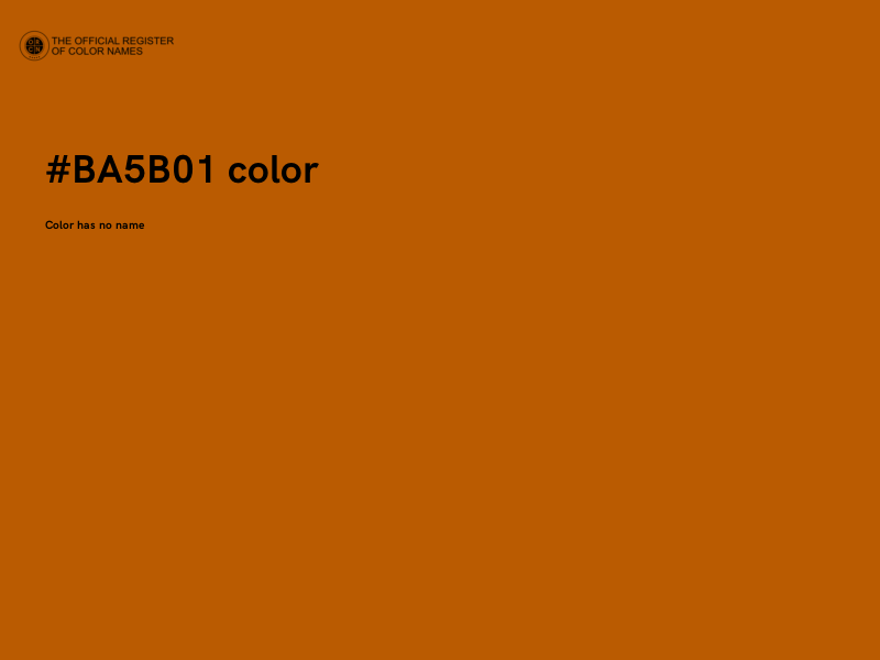 #BA5B01 color image