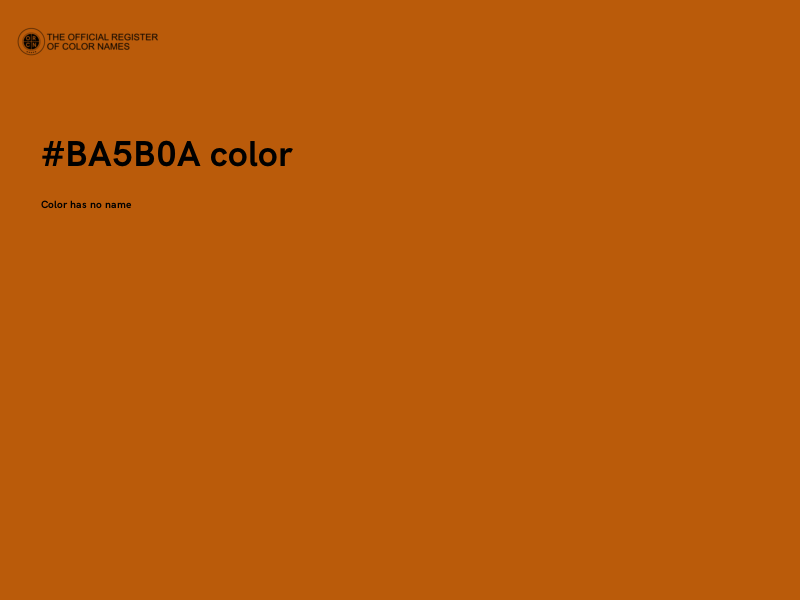 #BA5B0A color image