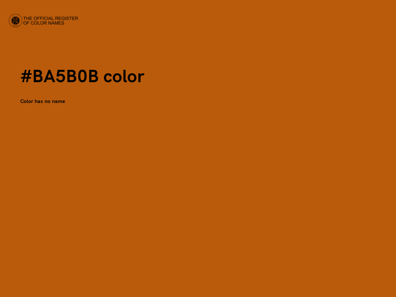 #BA5B0B color image