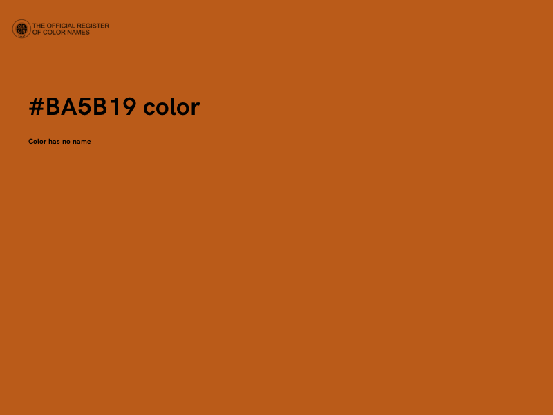#BA5B19 color image
