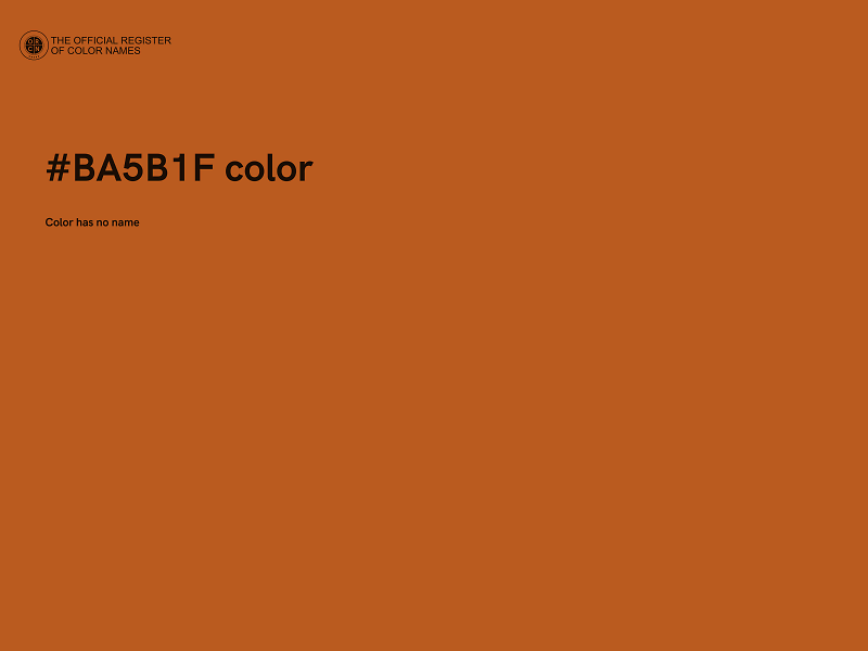 #BA5B1F color image