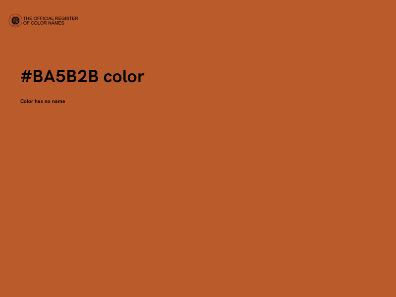 #BA5B2B color image