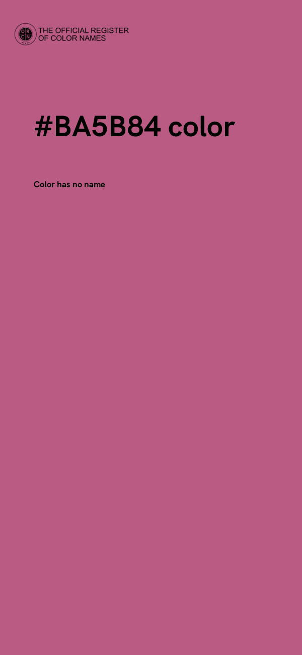 #BA5B84 color image