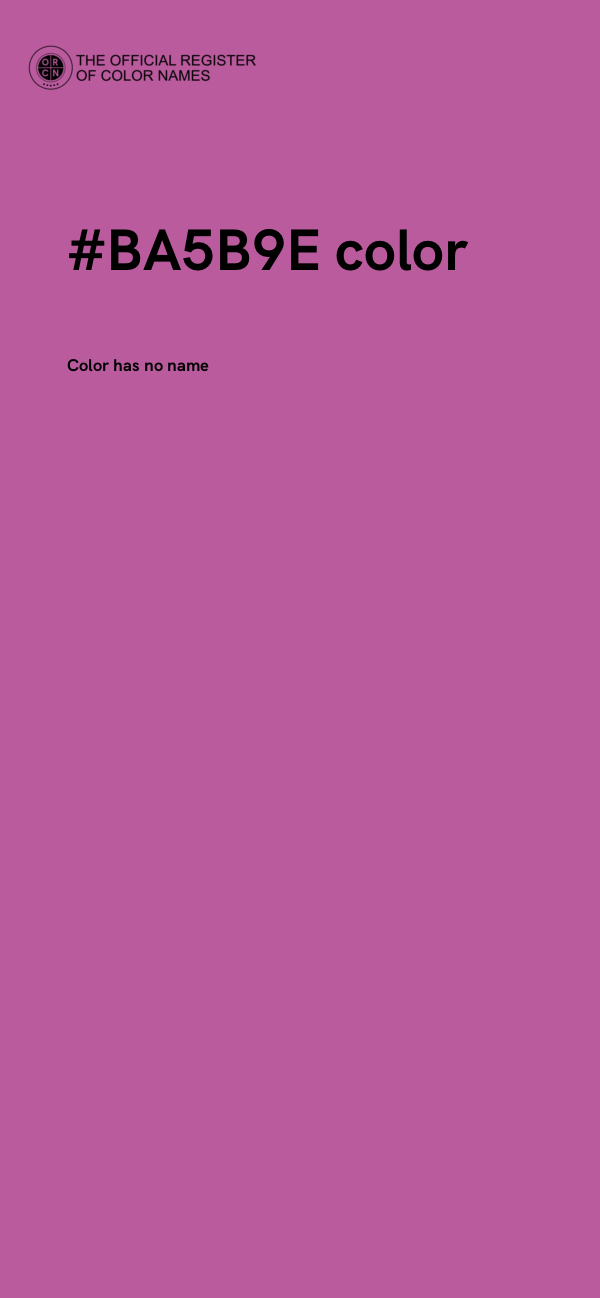 #BA5B9E color image
