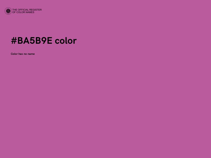 #BA5B9E color image