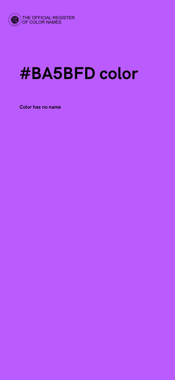 #BA5BFD color image