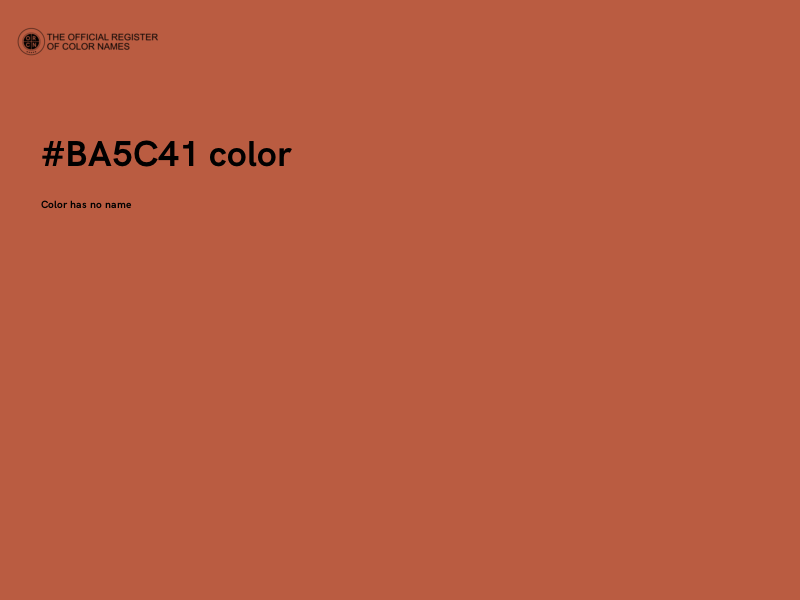#BA5C41 color image