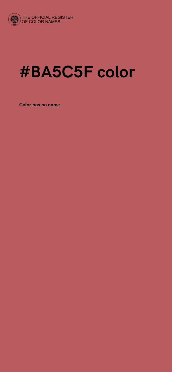 #BA5C5F color image