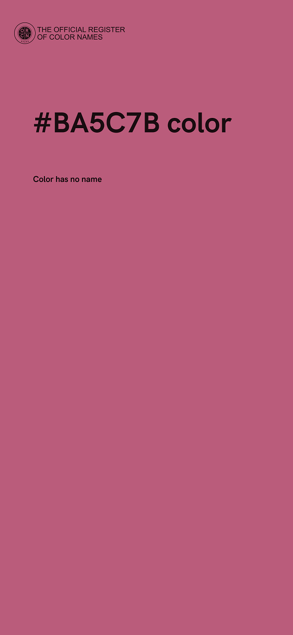 #BA5C7B color image