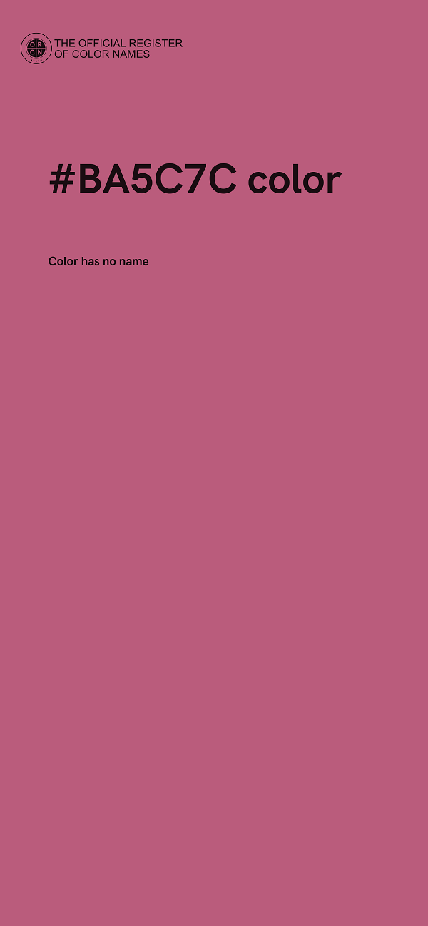 #BA5C7C color image