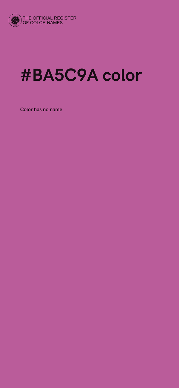 #BA5C9A color image