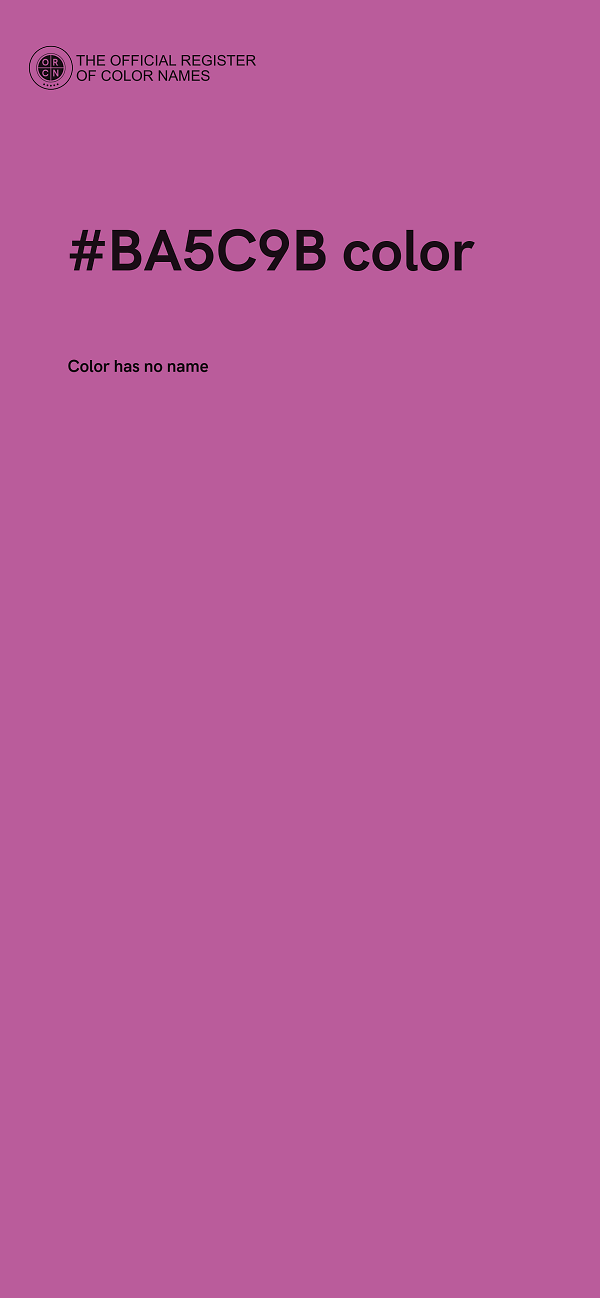 #BA5C9B color image