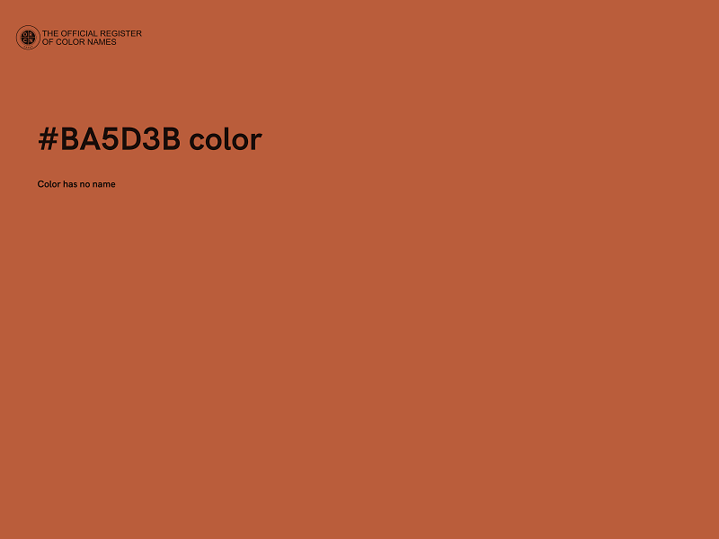 #BA5D3B color image