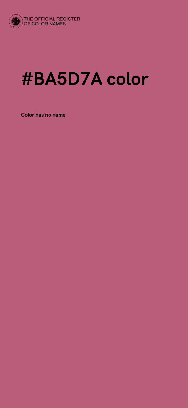#BA5D7A color image