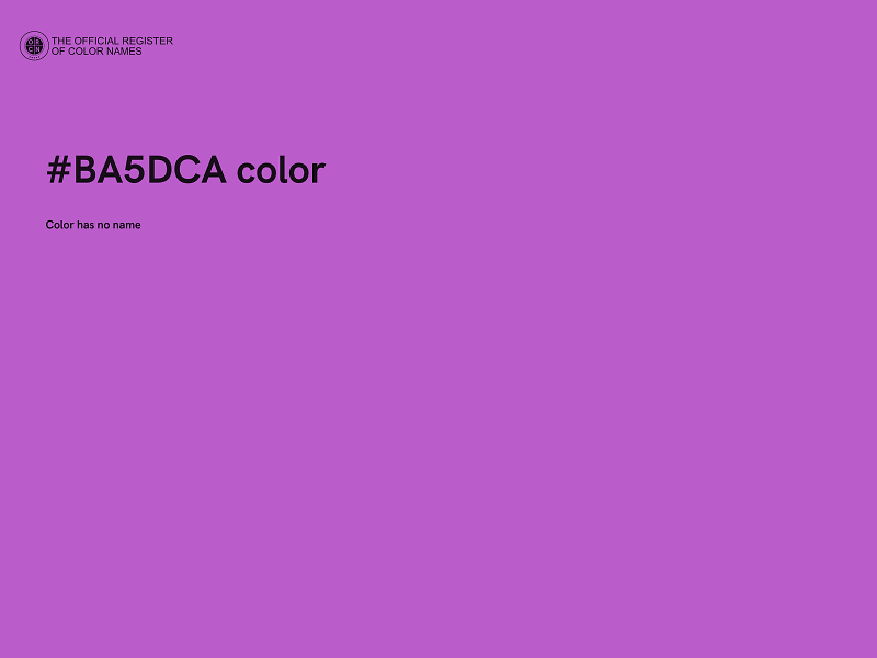 #BA5DCA color image