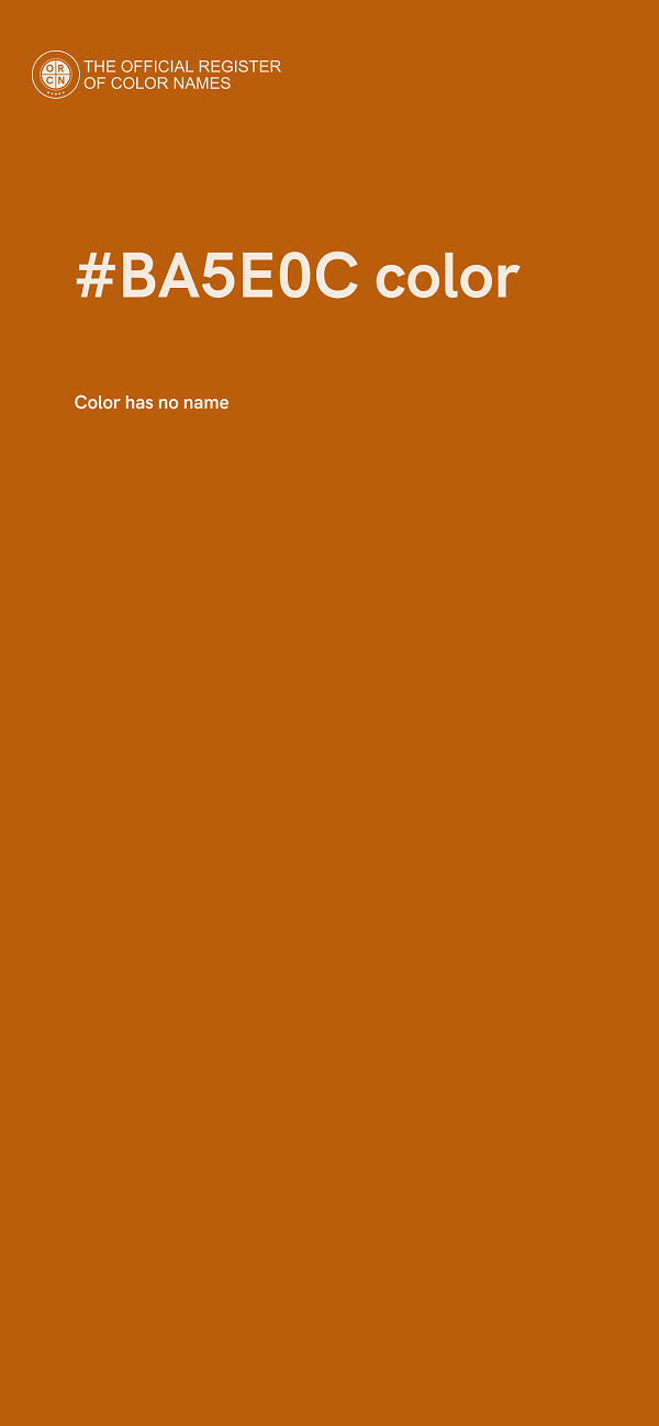 #BA5E0C color image