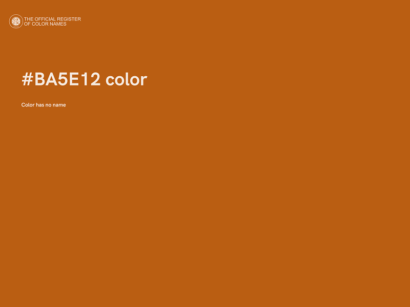 #BA5E12 color image