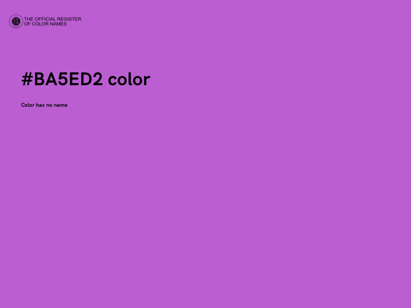#BA5ED2 color image