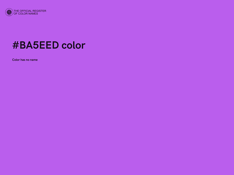 #BA5EED color image