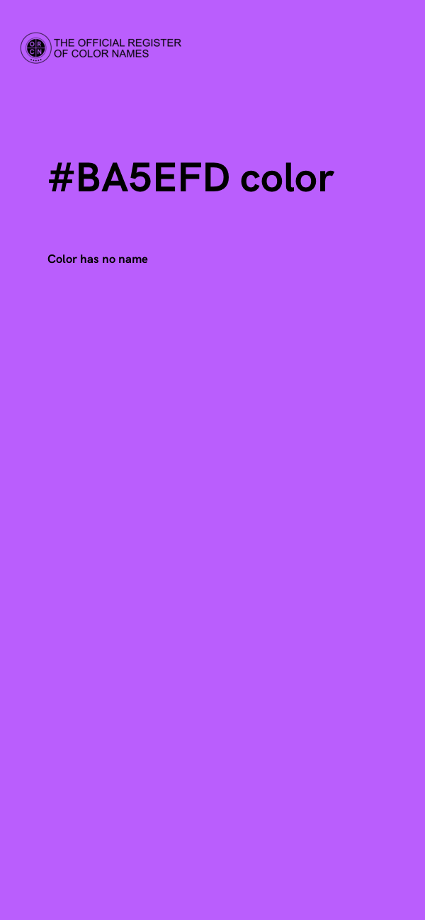 #BA5EFD color image