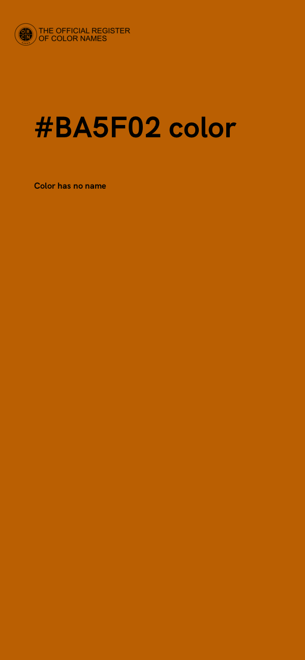 #BA5F02 color image