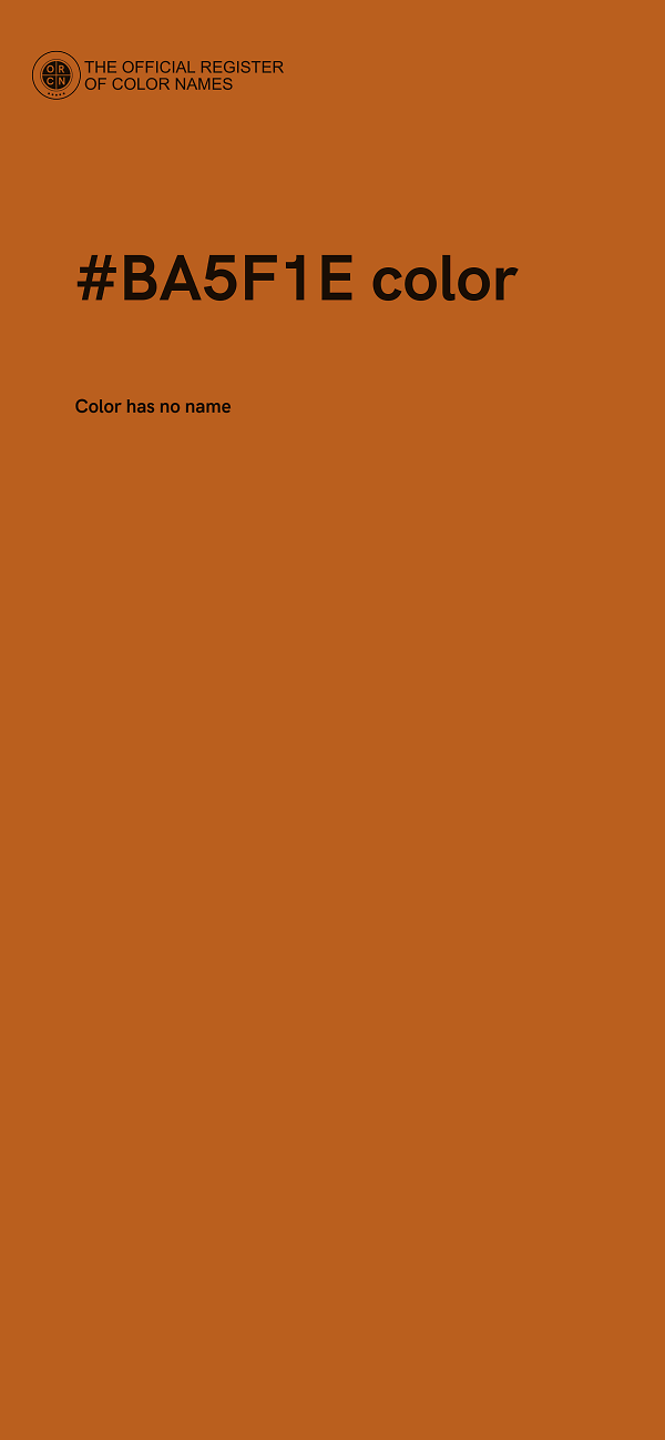 #BA5F1E color image