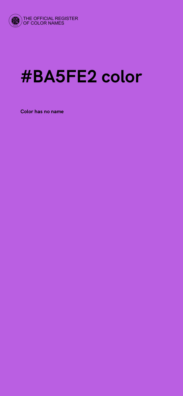 #BA5FE2 color image
