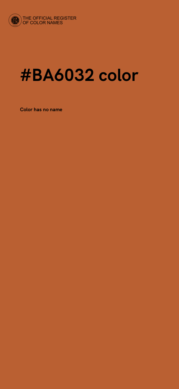 #BA6032 color image