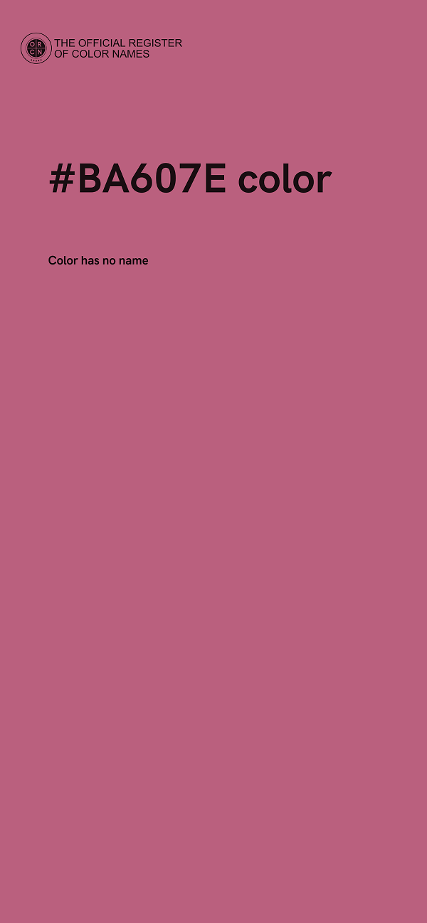 #BA607E color image