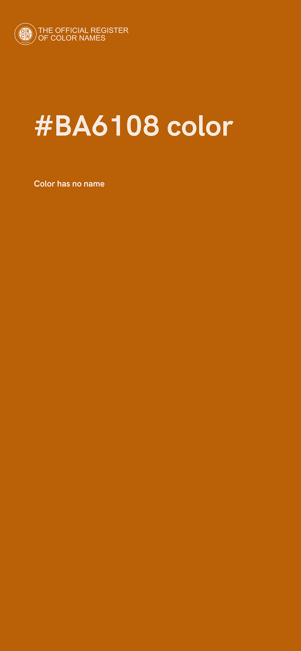 #BA6108 color image