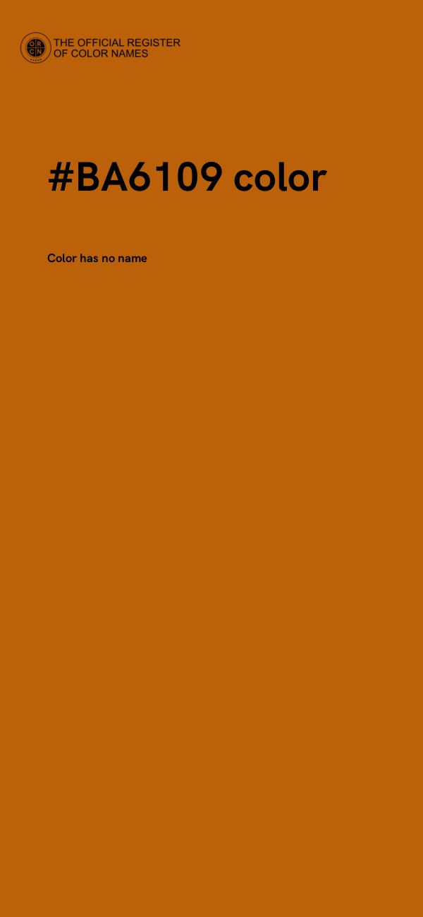 #BA6109 color image