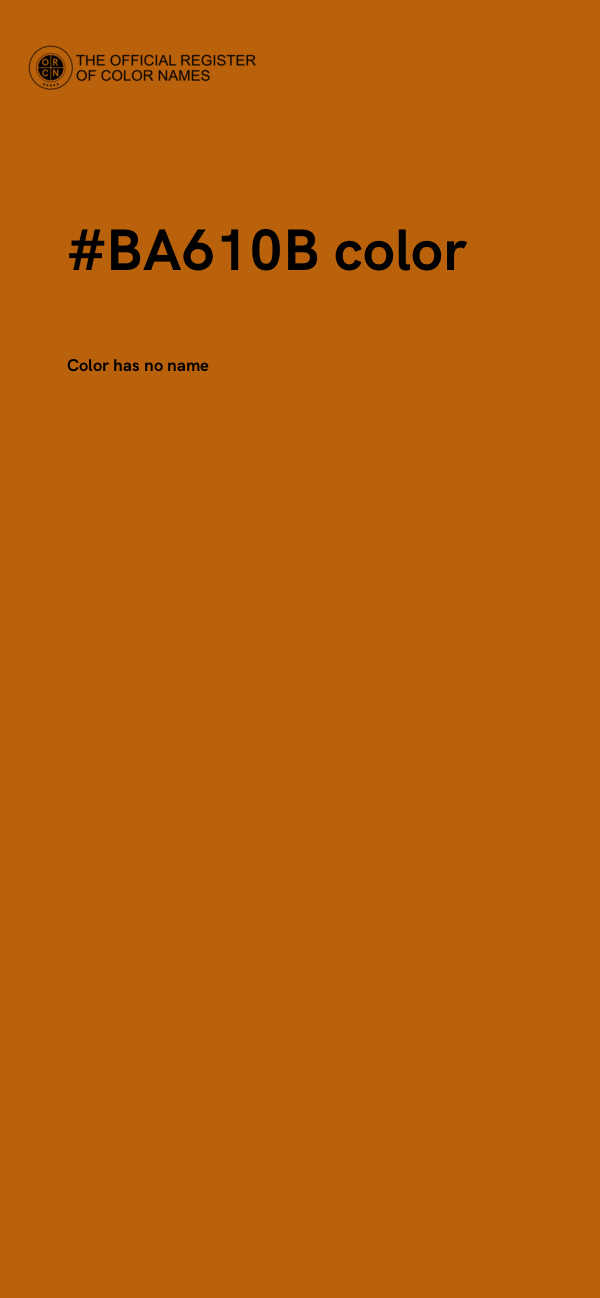 #BA610B color image