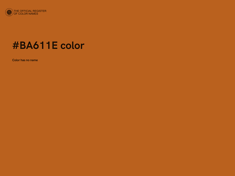 #BA611E color image