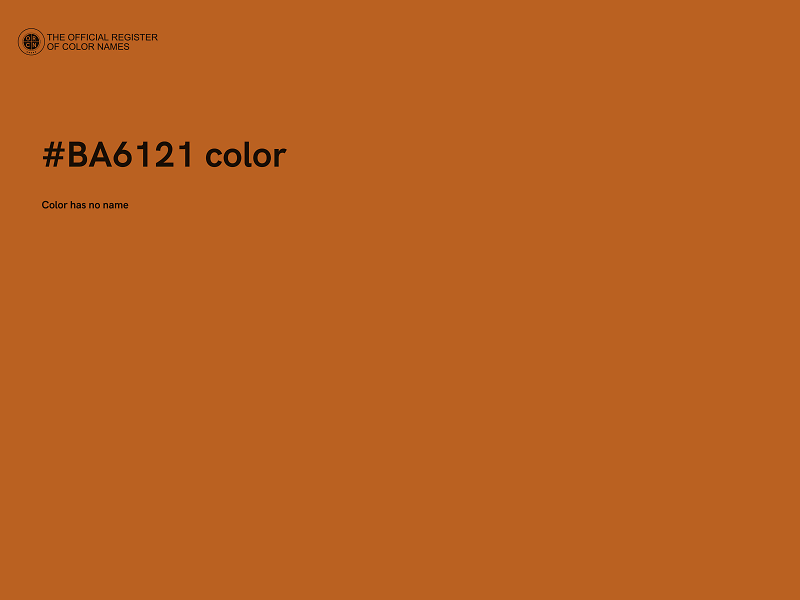 #BA6121 color image