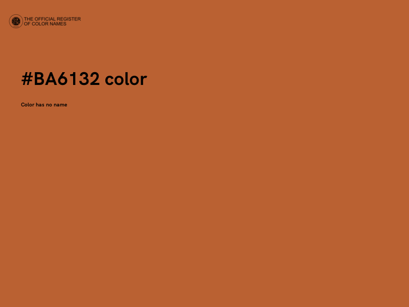 #BA6132 color image